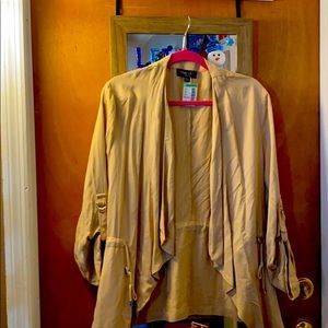Tan lightweight jacket size large new